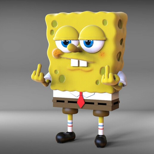 haughty spongebob squarepants 3D print model - Mito3D