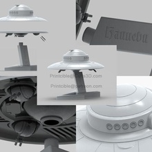 haunebu 2 gadget high poly modello astronave ufo 3d print model - Mito3D