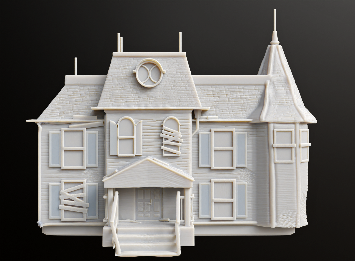 haunted house Game 3D print model - Mito3D