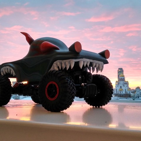 la casa encantada de monster truck.art.coche.los juguetes.rc.cuerpo 3D print model - Mito3D