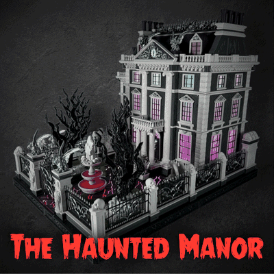 obsesionado señorío juguetes lámpara víspera santos horror casa fantasma mansión murciélagos cráneo fuente estatua disney congelado estrella guerras ornamento hogar templo juguete 3d print model - Mito3D