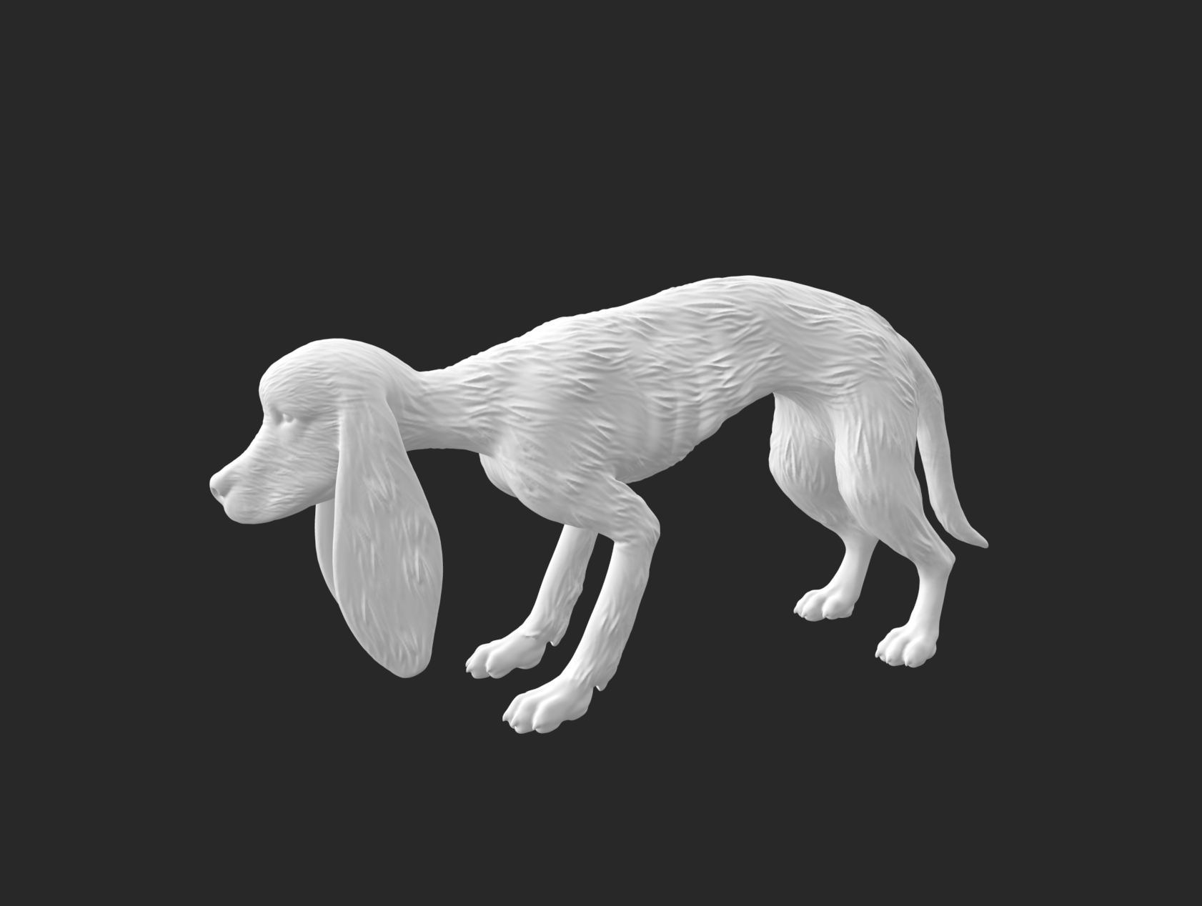 lanetli konak bekçi köpek Disney tatil cadılar bayramı 3D print model - Mito3D