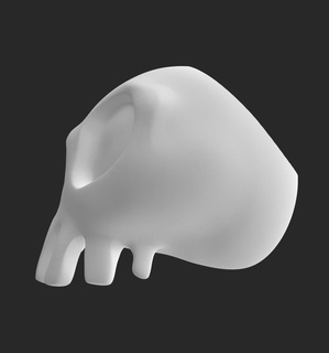hanté Manoir vacances bonbons bol crâne 3d impression modèle cauchemar Noël Halloween disney Disneyland squelette 3d print model - Mito3D