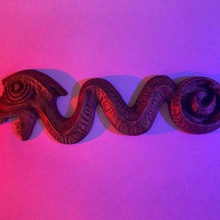haunted mansion serpent doorhandle art handle door prop replica disney world 3d print model - Mito3D