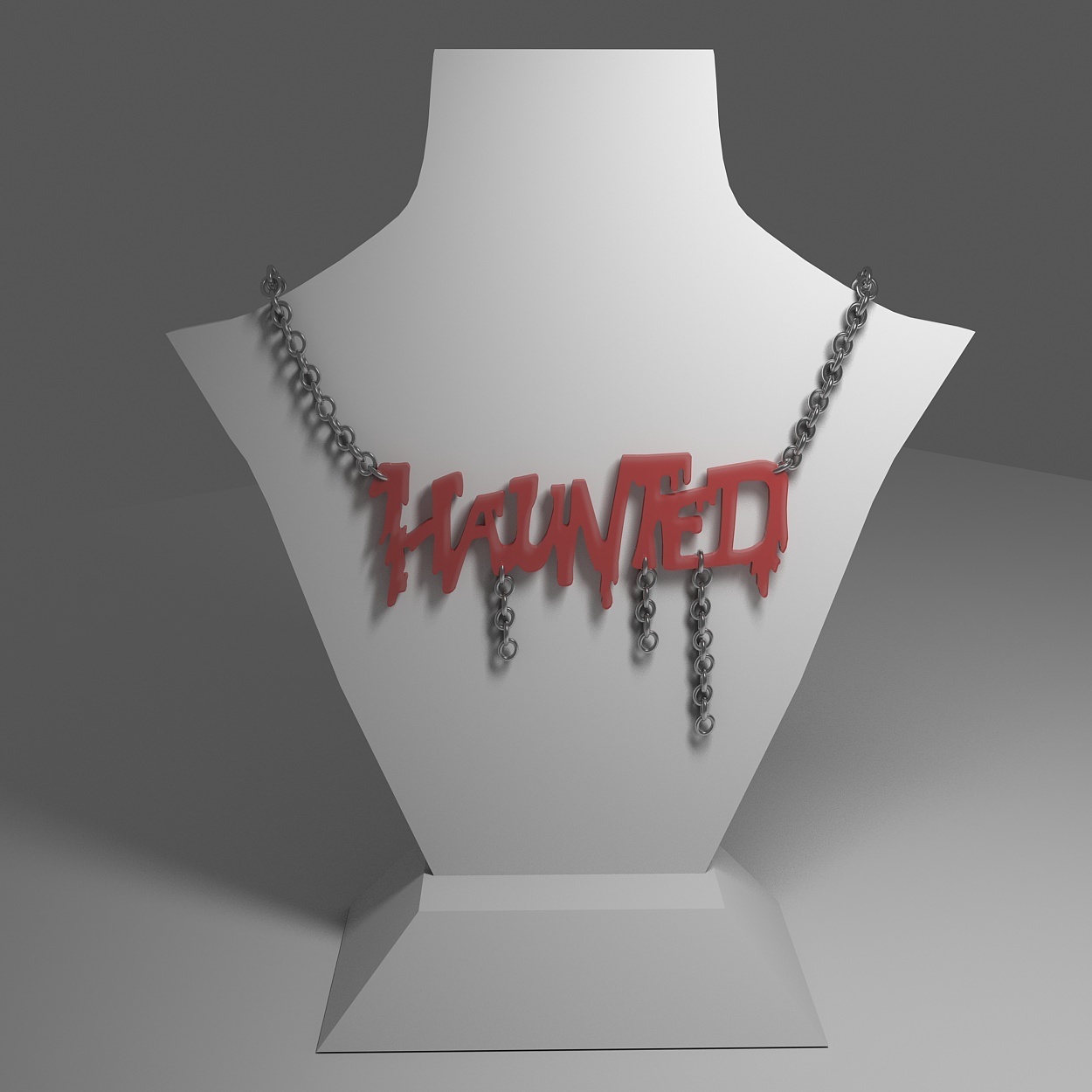 obsesionado collar Víspera Santos demonio necrófago sencillo disfraz joyería pendientes 3D print model - Mito3D