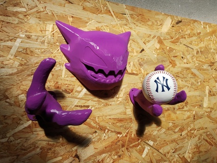 Spuk Pokémon Kopfhörer Mauer montieren Aufhänger Dekoration Halter Unterstützung Kunst Spielzeug Halloween 3d print model - Mito3D
