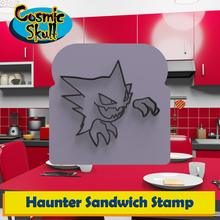 hanter sandwich timbre Pokémon fantôme gastly gengar méga gigantamax pain cuisine outil décoration cadeau fonctionnel 3d print model - Mito3D