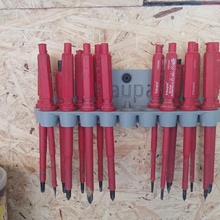 haupa screwdrivers mount home garage screwdriver organization diy 3d print model - Mito3D