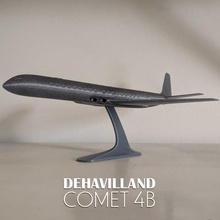 havilland comet world s first jetliner - 1 100 gadget turbine old historic retro model passenger airliner aircraft plane airplane jet 4b 3d print model - Mito3D
