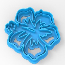 havaiano de flores cortador cookie a casa havaí sharp flor cookies 3d print model - Mito3D