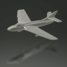 hawker hunter f6 oyun araç raf model jet avcı Soğuk Savaş uçak 3d print model - Mito3D