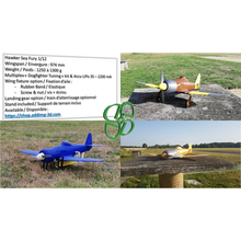 hawker mar furia 1 12 eléctrico rc avión impresión 3d plano electricidad 3d print model - Mito3D