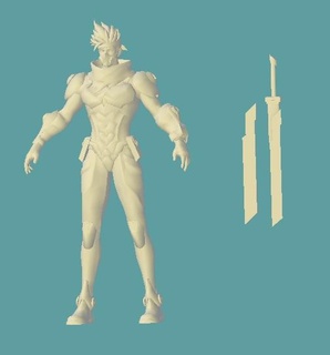 Hayabusa seyyar efsaneler patlama 3d Yazdır hazır oyun kahraman heykel model 3d print model - Mito3D