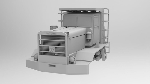 Hayes hdx 1 14 ölçek taksi çeşitli 1000 eski okul kamyon yarı Kerestecilik kamyonlog 3dprint 3d print model - Mito3D