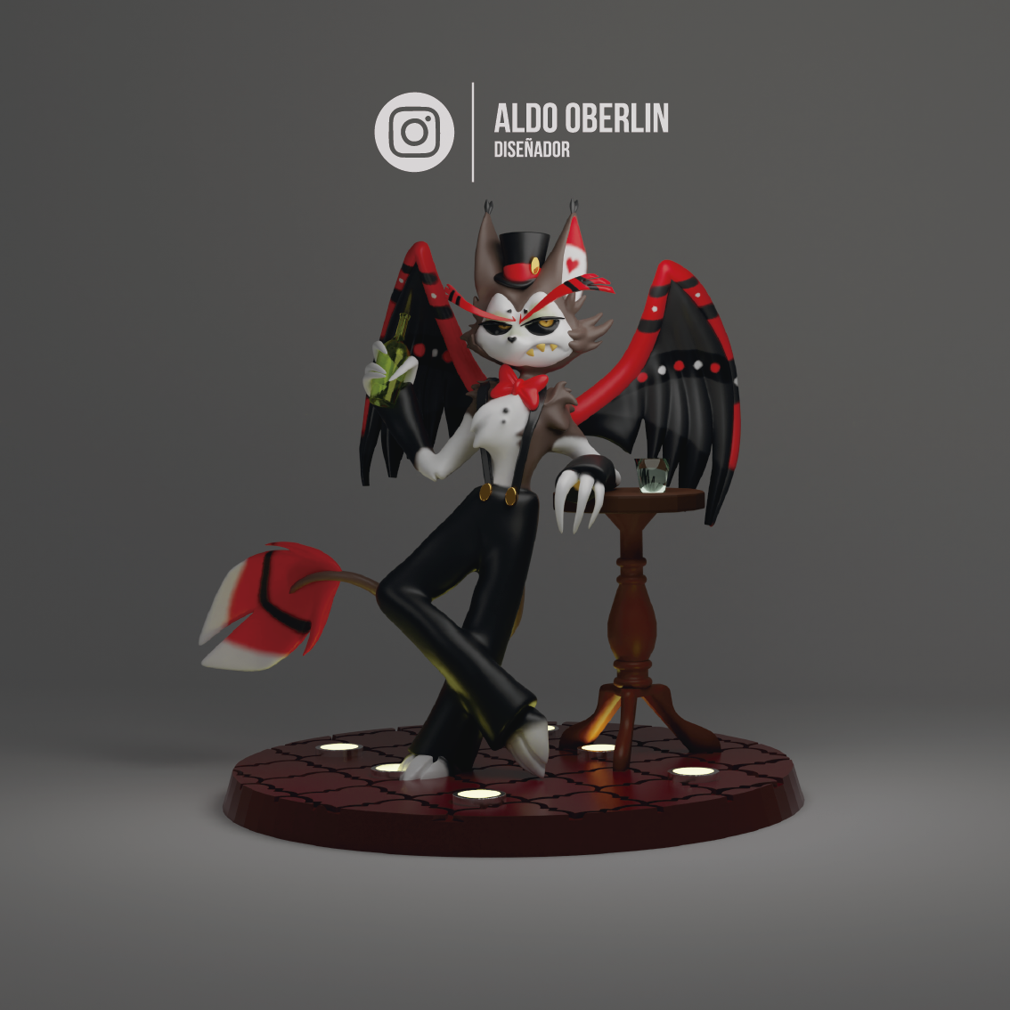 Hazbin Hotel merken 3D print model - Mito3D