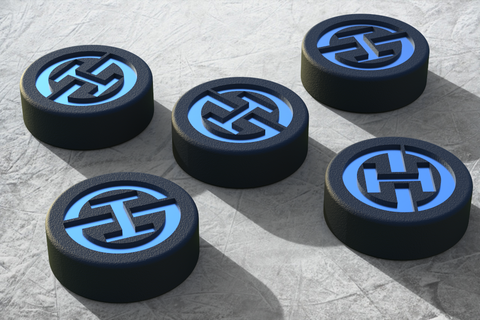 disque dur palet Davos hockey rondelle glace 3d print model - Mito3D
