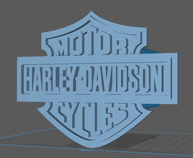 hd trailer hitch cover harley davidson 3d print model - Mito3D