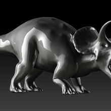 hd triceratops art figurina scolpire giocattolo dinosauro fantasia preistorici 3d print model - Mito3D