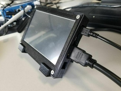 HDMI lcd 5 polegada 800x480 compartilhamento ondas caso bainha robótica robôs bots eletrônicos 3d print model - Mito3D