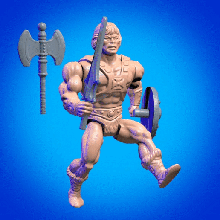 he-man articulated print-in-place game heman motu skeletor masters universe 3d print model - Mito3D