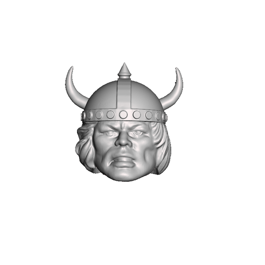 he man casque tête viking origines art motu squelette maîtrise univers fisto faux Douane ancien action figure barbare 3D print model - Mito3D