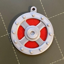 he-man shield keychain jewelry 3d keychains heman mastersoftheuniverse 3d print model - Mito3D