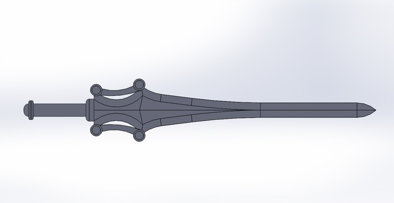 man espada 3d print model - Mito3D