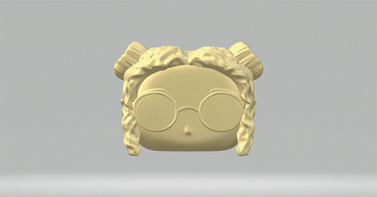 cabeça 077 funko pop mulher 3d print model - Mito3D