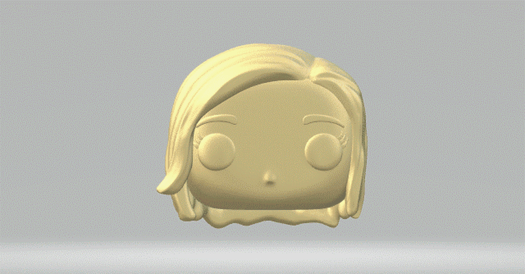 cabeça 078 funko pop mulher 3d print model - Mito3D