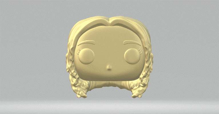 cabeça 079 funko pop mulher 3d print model - Mito3D