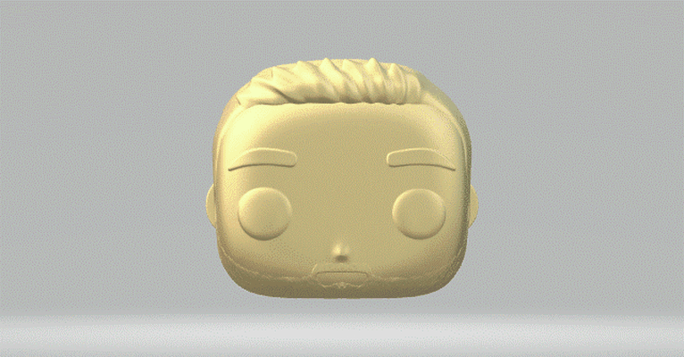 cabeça 091 funko pop homem 3d print model - Mito3D