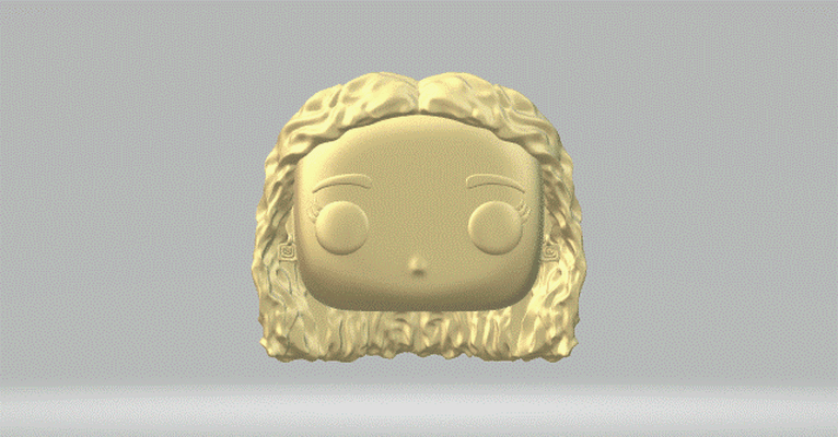 kopf 099 funko pop frau 3d print model - Mito3D