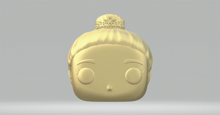 kopf 103 funko pop frau 3d print model - Mito3D