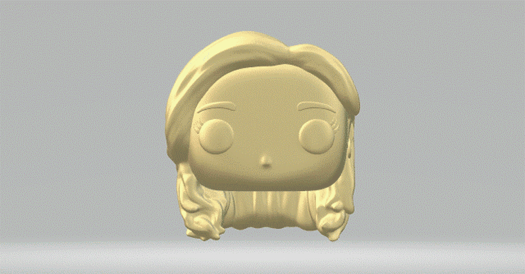 kopf 105 funko pop frau 3d print model - Mito3D