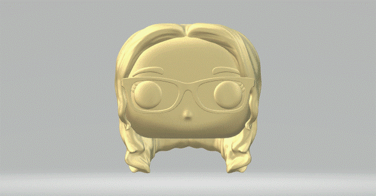 tête 108 funko pop femme 3d print model - Mito3D