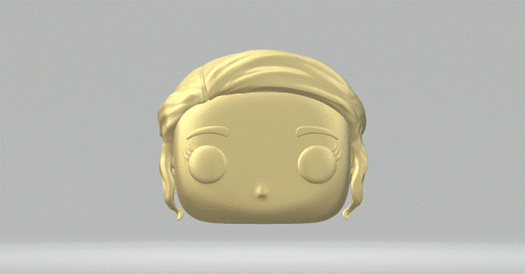 head 110 funko pop woman 3d print model - Mito3D