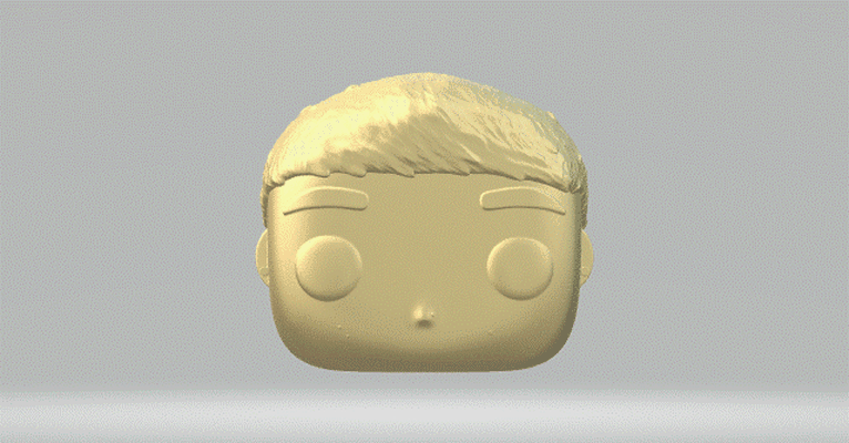 tête 127 funko pop homme 3d print model - Mito3D