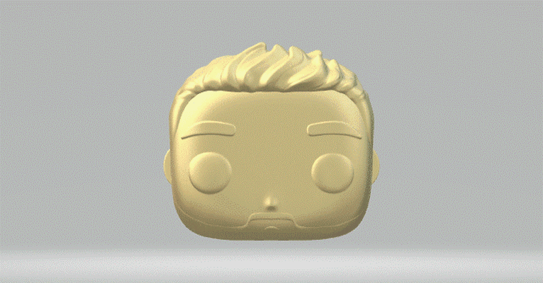 cabeza 128 funko popular hombre 3d print model - Mito3D