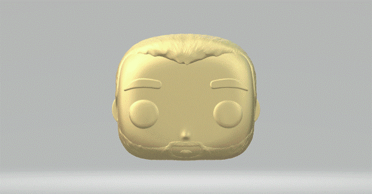 testa 130 funko pop uomo 3d print model - Mito3D