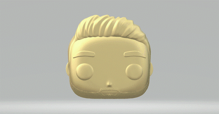 tête 131 funko pop homme 3d print model - Mito3D