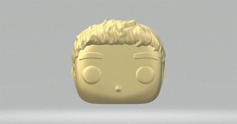 baş 134 funko pop adam 3d print model - Mito3D