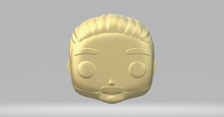 tête 136 funko pop homme 3d print model - Mito3D