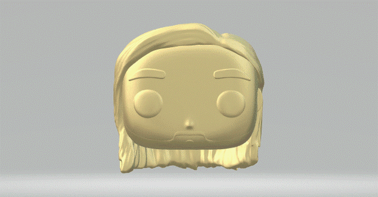 head 139 funko pop man 3d print model - Mito3D