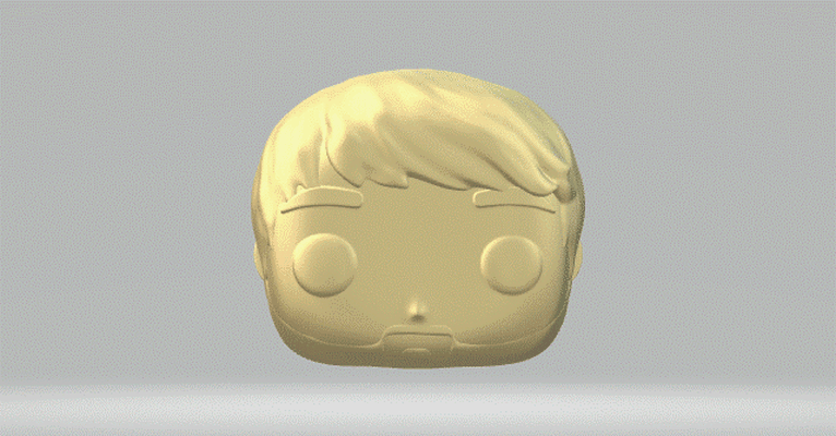 testa 140 funko pop uomo 3d print model - Mito3D