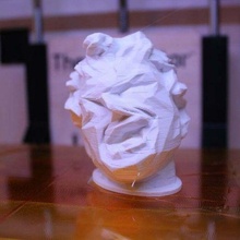 head audio glitch w sml base met plummer-fernandez sculptures 3d print model - Mito3D