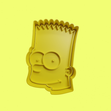 head bart simpson the simpsons cutter cutters moulds 3d print model - Mito3D