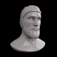 tête grand cyrus art la statue l'homme l'iran 3d print model - Mito3D