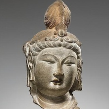 head bodhisattva art met museum scan sculpture scans replicas 3d print model - Mito3D