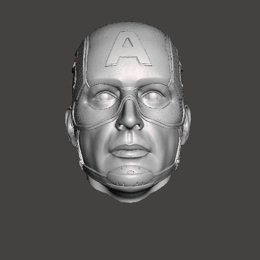 head capitan american custom 3D print model - Mito3D