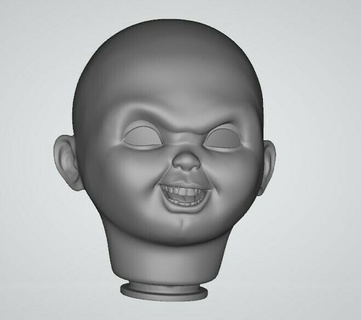 head child's play 3 - v2 play3 chucky horror 3d model 3d print model - Mito3D